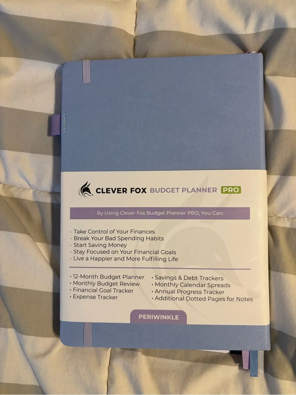 Clever Fox Budget Planner Pro - Periwinkle Cover